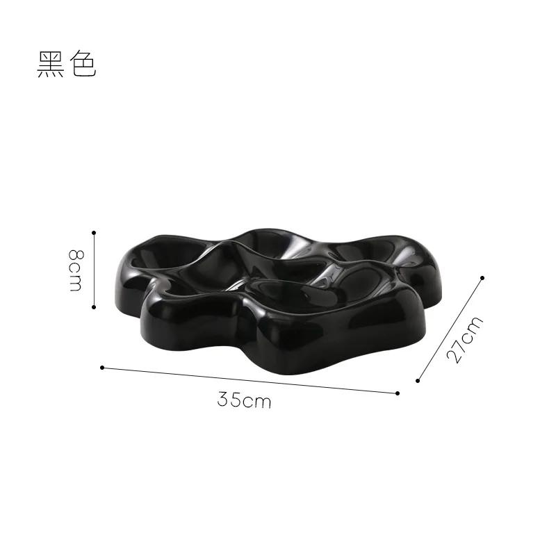 Irregular Glacier Pallet Desktop Storage Box Jewelry Cosmetics Debris Aromatherapy Organizing Nordic Storage Storage Pallet чёрный