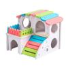 F26C Hamster Plastic Villa PVC House Small Pets Hideout Nesting Habitat for Gerbils Chinchillas Guinea Pigs Small Animals