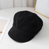 Casquette Béret Simple à Bord Doux pour Femme Printemps Été Chapeau Plissé Casquette Gavroche Visère Pare-Soleil Fine pour Voyage en Plein Air