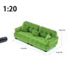 Dollhouse Simulation Flocking Sofa Model Dollhouse Mini Living Room Furniture Decoration Accessories Pretend Play Toys