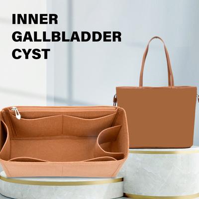 Multifunktionale Filz-Organizer-Tasche in Tasche mit Metallreißverschluss, einfache Aufbewahrung, Geldbörsen-Einsatz-Organizer, Handtaschen-Innentasche
