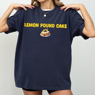 Lemon Pound Cake T-Shirt, Funny Dessert Graphic Tee