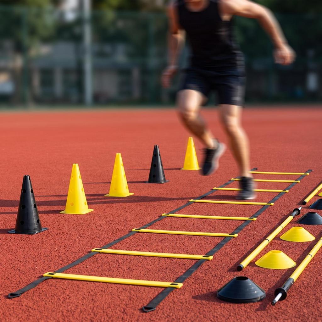 Agility Ladder Set Portable Soccer Training Equipment Complete