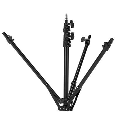 Meking Photography Light Stand 220cm Height Adjustable Screw Made of Aluminum Reverse Folding Studio Photography Compatible with Speed Light Softbox