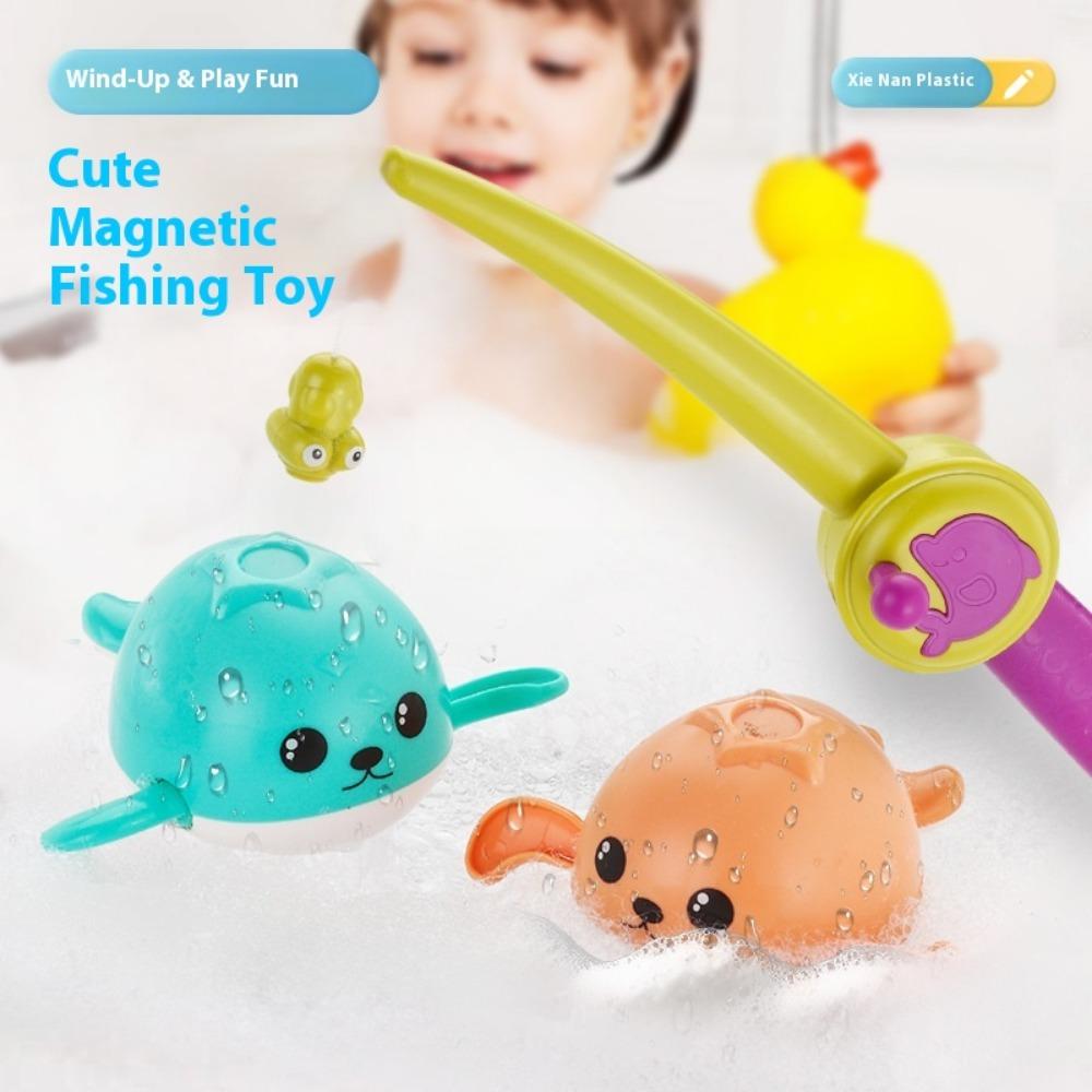Magnetic fishing Children's small fish Magnetic fishing pool set Toy fishing rod Children's toy fishing fish