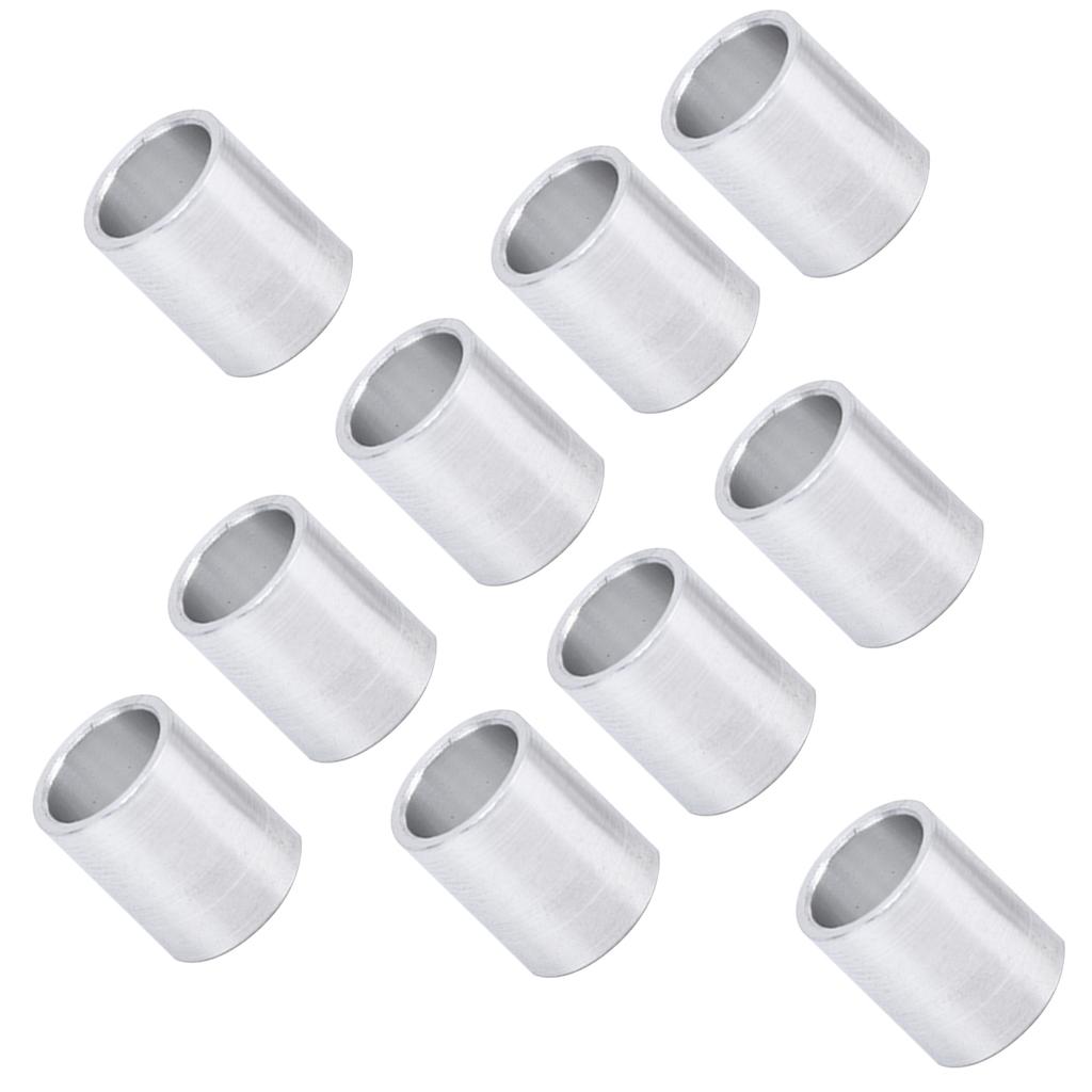 10 pezzi distanziali in lega di alluminio rotondi non filettati, supporti per distanziali, diametro esterno 10 mm-12 mm
