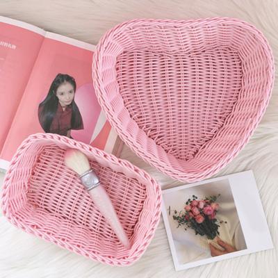 Storage Basket Exquisite Shape Large Capacity PP Colorful Sundry Storage Organizer Box Photography Prop for Home