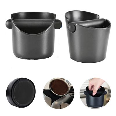 Shock-Absorbent Coffee Knock Box Waste Bin Anti-slip Espresso Dump Bin For Coffee Grounds with Removable Knock Bar Coffee Grind