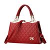 Women Handbags Messenger Bags Crossbody Leather Diamond Pattern Bag Female Black