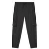 Solid Color Comfortable Versatile Lace-Up Sports Casual Pants Men Bottoms Black 23RCS609M001