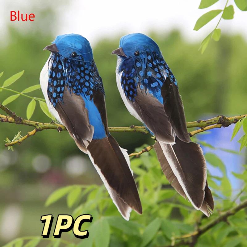 New 1Pc Simulation Birds Model Mini Fake Birds Artificial Foam Doves Wedding Garden Decoration Ornament