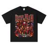 Camiseta de Algodão do Homem de Ferro Y2K Streetwear Retro Harajuku Moda Casual Hip Hop Manga Curta Top para Homens Mulheres Techwear
