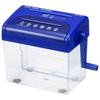Ohm Electric HS-118-A 3-Way Hand Cross-Cut Shredder (Capacity: Approximately 2.5L for Paper, Blue)