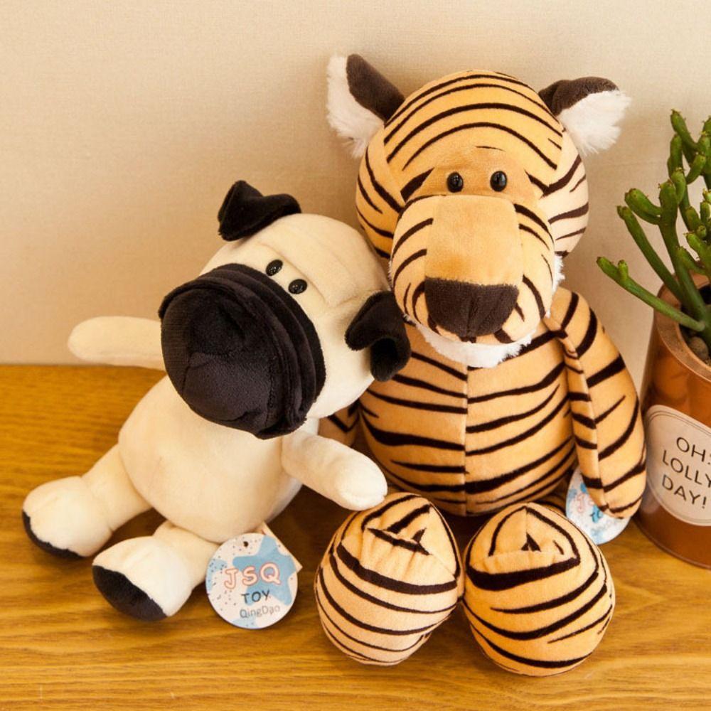 Lion Monkey Plush Stuffed Toy Simulation Forest Animal Doll Giraffe Plush Toys  Boys Girls