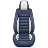 5-Seat Faux Leather Full Coverage Car Seat Covers, All-Season Wear-Resistant & Breathable, Soft Comfort with 3D Side Wing Design, Adjustable Rear Seat
