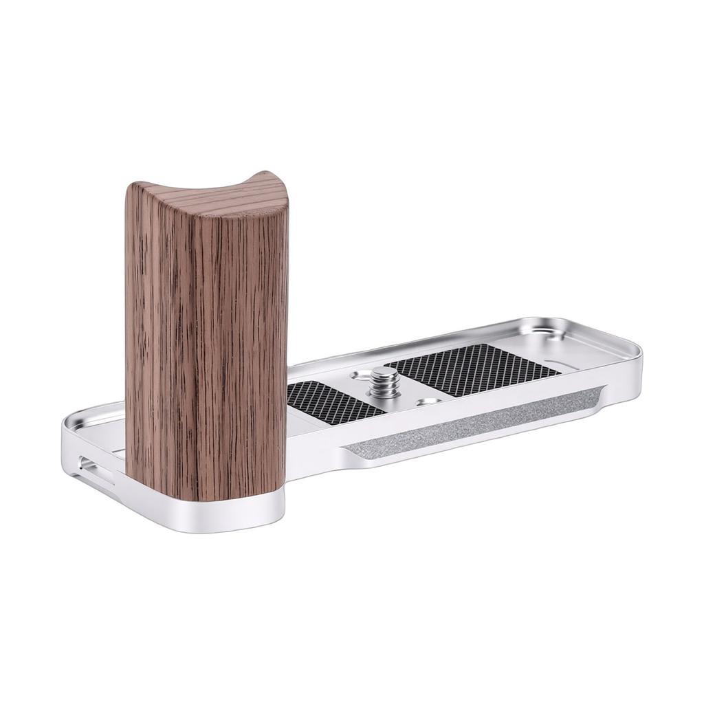 L-förmiger Griff Passend für X E5 Kamera Aluminiumlegierung Holz Kamera Handgriff mit Schnellwechselplatte Auslöser Taste