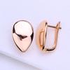 LSOOYH Cercei cu cleme Cercei de modă de culoare aur roz pentru femei Cercei cu știfturi cu geometrie Bijuterii