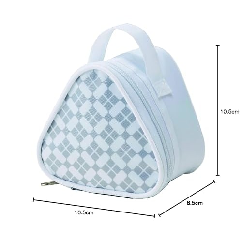 Torne Onigiri Case Pouch, Insulated, Bento Lunch, Holds 2 Onigiri, 10 X 8.5 X 10.5 Cm, Cool White, P-3441