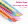 100PCS Multicolor Plastic Straws Kitchen Beverage Disposable Drinking Straw Cocktail Wedding Party Accessories