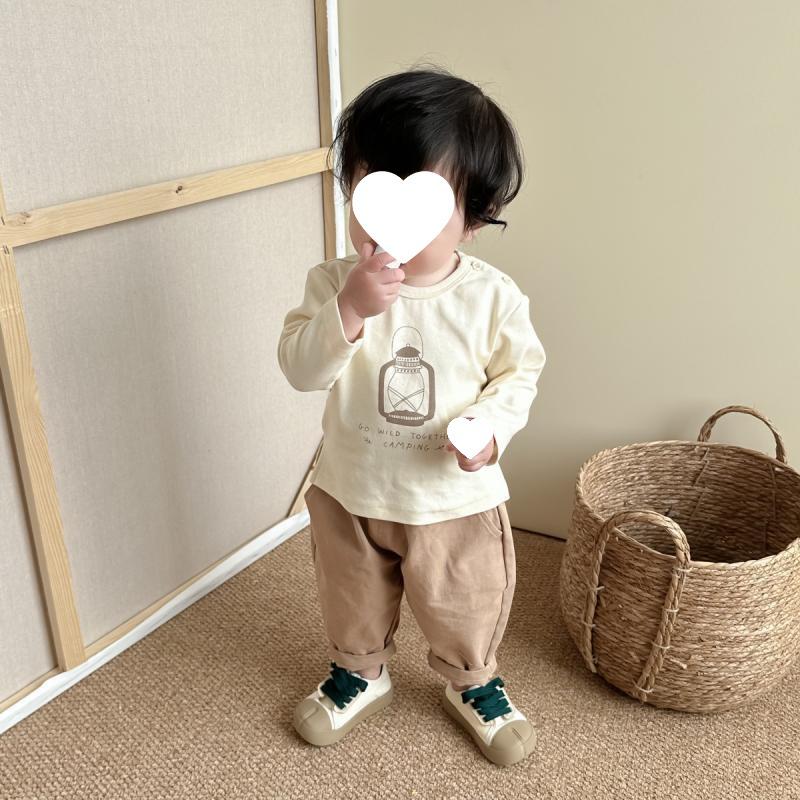 New Boys' Spring & Autumn Carrot Pants - Fashionable Casual Straight-Leg Trousers for Infants & Toddlers