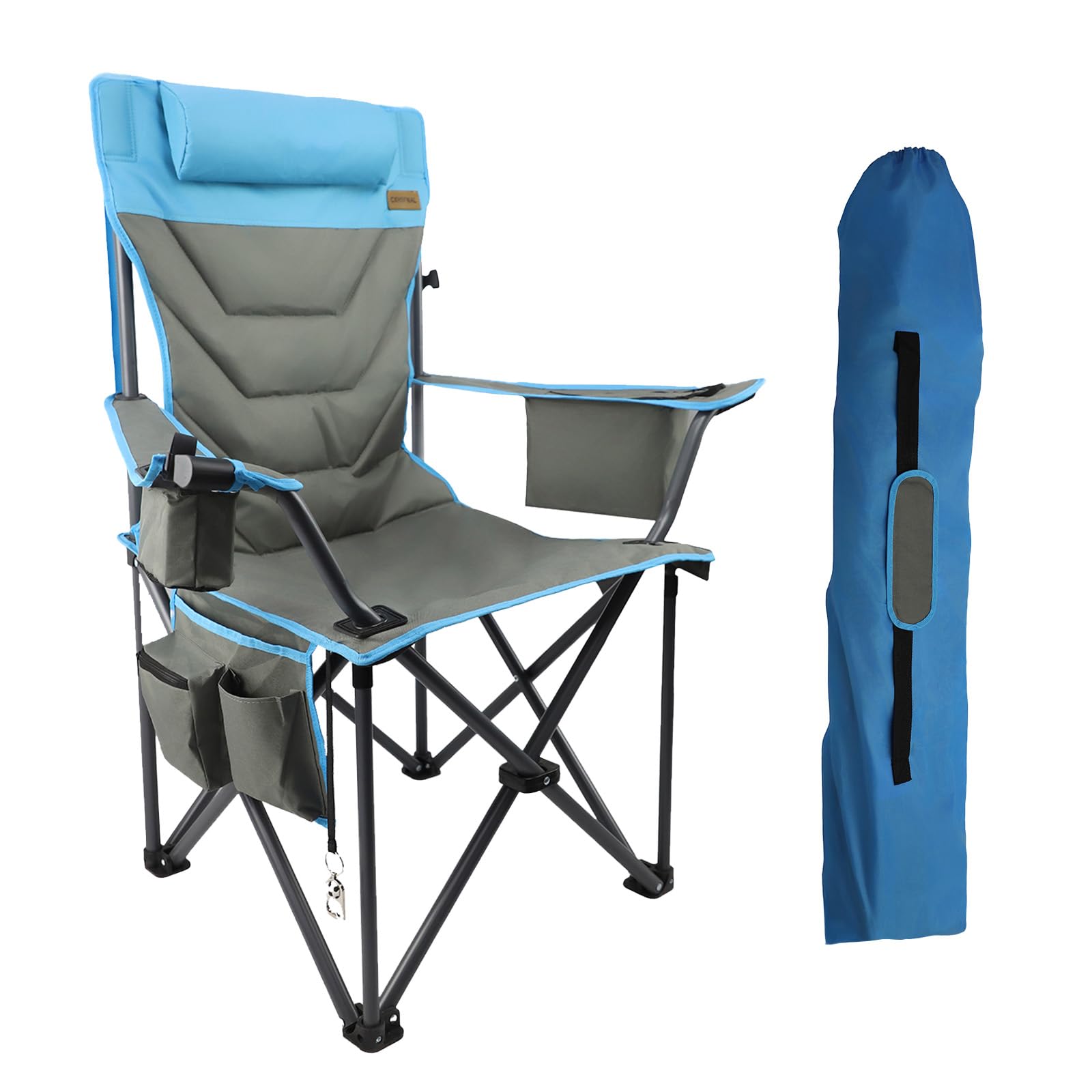 

CXHSFNAL Кемпинг Отдых на природе Легкий для переноски Держатель Кулер Вместимость Подушка Сумка для хранения Горные виды спорта Комнатное кресло, Кресло, Складное, Компактное, [Подстаканник и Коробка]