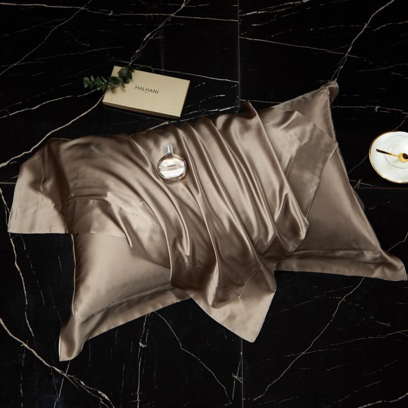 Double-Sided Mulberry Silk Satin Pillowcase - Solid Color