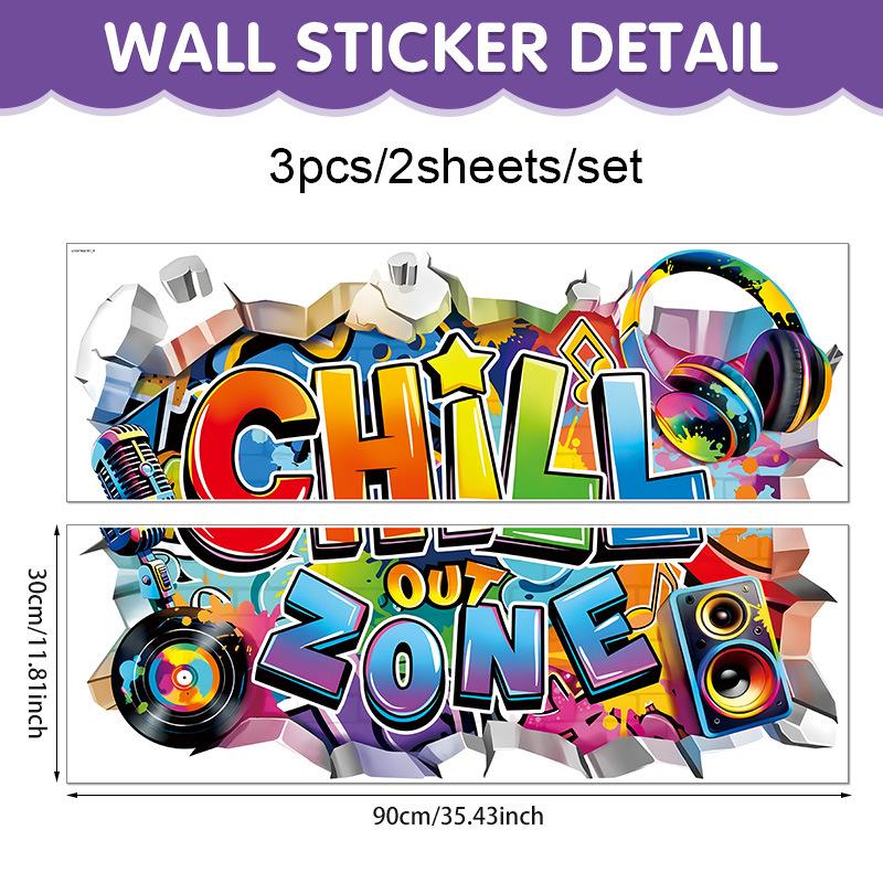 3D Gaming Wall Sticker Self-Adhesive Game Room Decor Gamer Bedroom Wall Decal