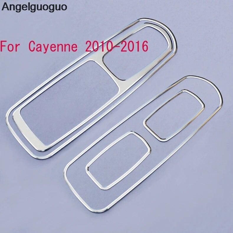 Car Styling Car Window Glass Lift Buttons Frame Decoration Cover Trim For Porsche Panamera Cayenne Macan