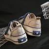 The New Korean Solid Color Low -Top Korean Casual Thick -Soled Canvas Shoes All -Match Muffins Increase