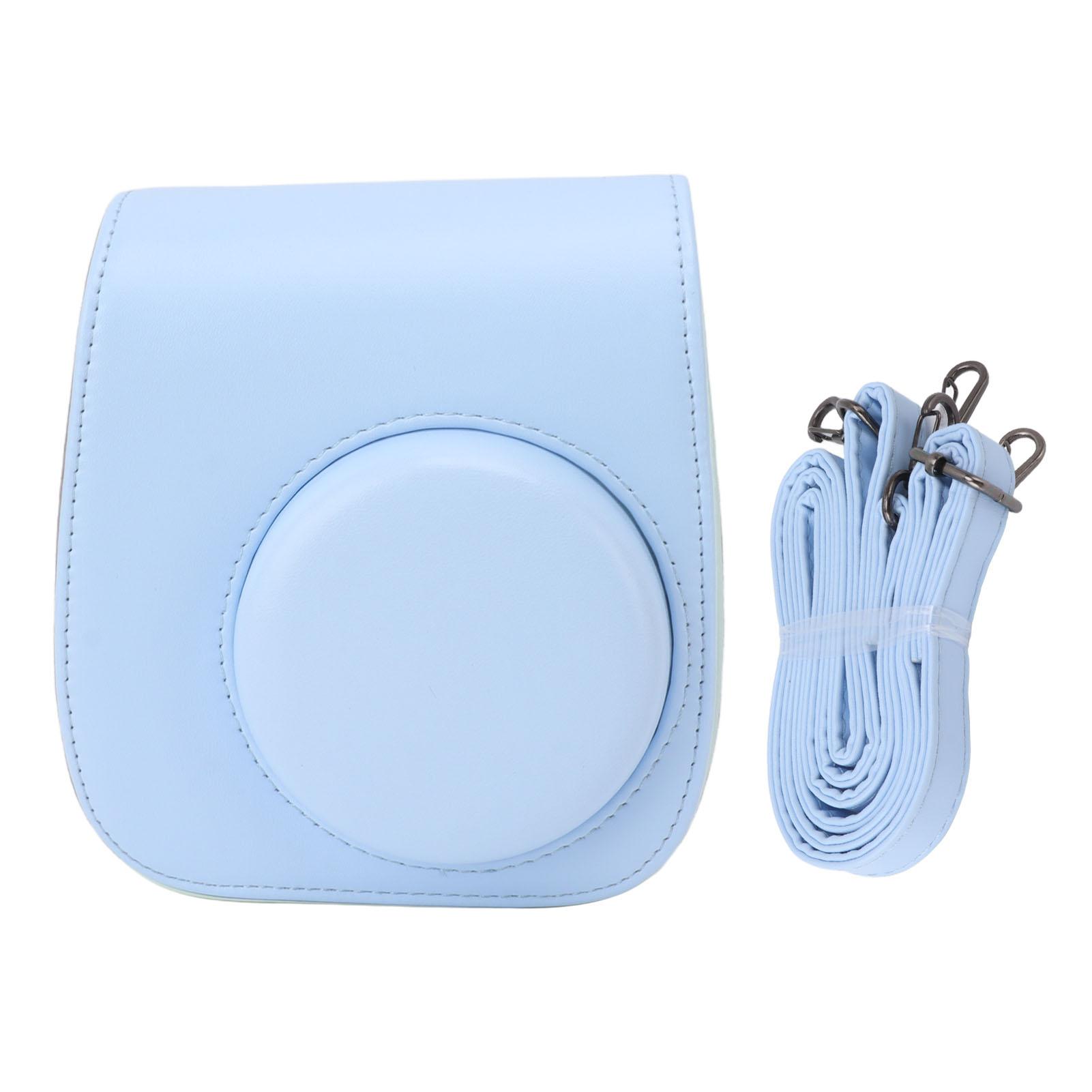 

Instant Camera Bag PU Leather Instant Camera Bag Adjustable Strap Instant Camera Case for Traveling зелений