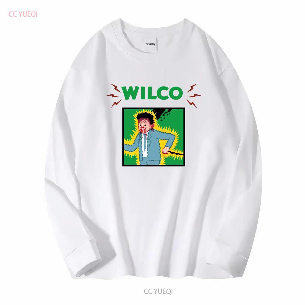 T-shirt Wilco Tour Band Rare Pour Fan Coton Toutes Tailles S à 5XL Basique Vintage Lavé Étiré Streetwear Homme Mode Polyvalent