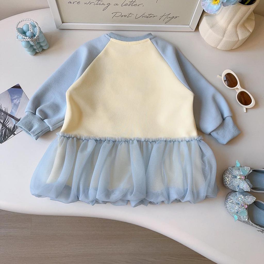 Neues Frühling/Herbst Baby Mädchen Langarm Cartoon Kleid - Stilvoll & Modisch (ACC009)