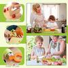 Children's Plastic Knife & Cutting Board Set with Cookie Molds - Toddler Safe and Educational.