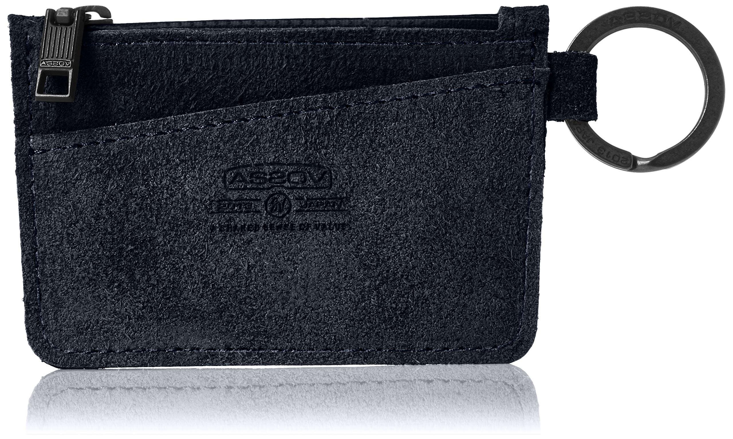 

ASSOB Water Proof Suede Compact Wallet in Navy