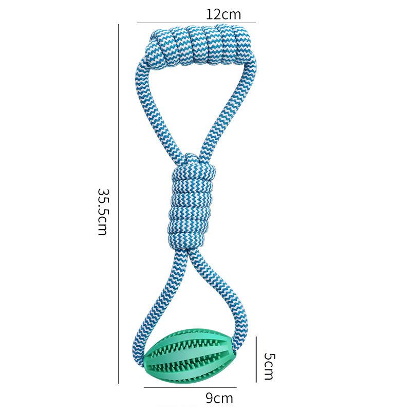 Tpr Feeder Ball Chew Pet Dog Rope Toy