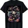 Mondlichtzauber_ Halloween-Hexe Illustration T-Shirt