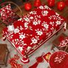 Light Luxury New Year Tablecloth Stain Resistant Table Cover Decorative Tablecloth  Dining Table