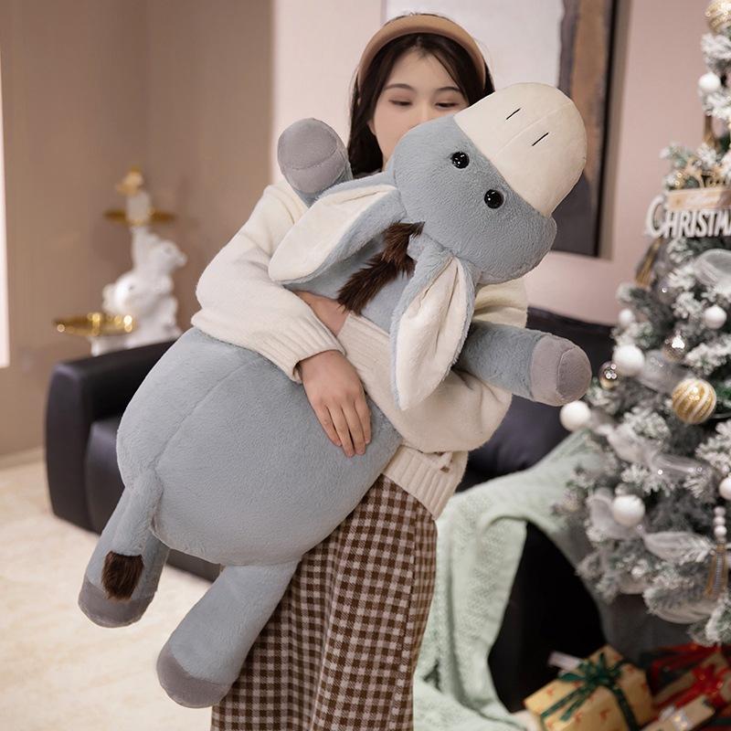 Cartoon Soft Lying Down Donkey Throw Pillow Plush Toy Doll Small Donkey Doll Home Pillow Girl Doll