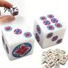 Set de Dés de Mahjong 2 Pièces 25MM, Décoratif pour Jeu de Société, Jeu Multijoueur sur Plateau, Fête Thème Casino, Accessoires Mah Jongg, Cadeau Hommes Femmes