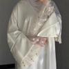 Loriya2025 Patchwork Lace Abaya Dress LR1017