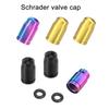 Titaniums Alloys Bike Tires Caps Air Dust Cover Road Bike Tires Valves Stem Caps Mountain Bike Air Valves Dust Caps