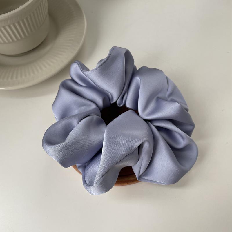 Luxury Satin Hair Tie: High-End French Design, Korean Leather Style