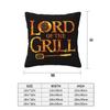 Lord Of The Grill, Barbecue Chef 2 Pcs Square Pillowcase Pillow Cover Cushion Decor Comfort Throw Pillow For Home Living Room