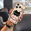 Phone Pouch Durable Phone Case For Realme C63 4G/C61 4G Dirt-resistant Anti-dust Full wrap Shockproof Animals Anti-knock
