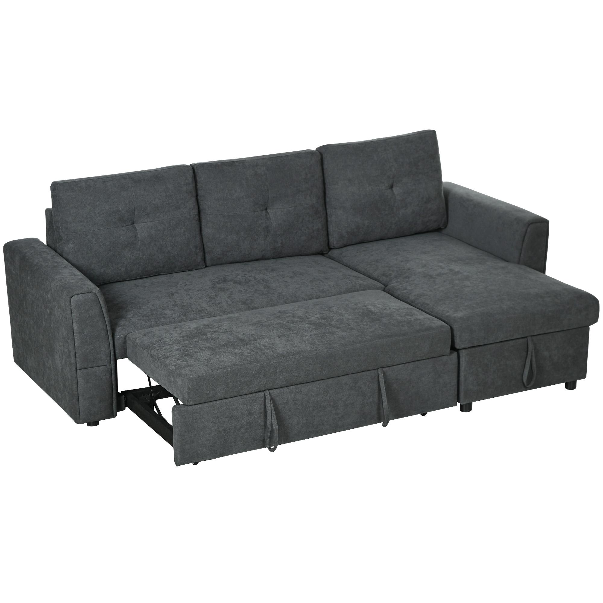 3-Seater Sofa with Bed Function, Sofa