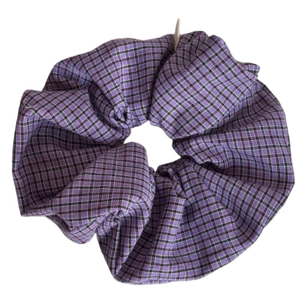 Sweet Multi Size Ponytail Hair Scrunchies Light Puple Rubber Band Elastic Hair Ties Minimalist Pattern Hair Accessories Girls