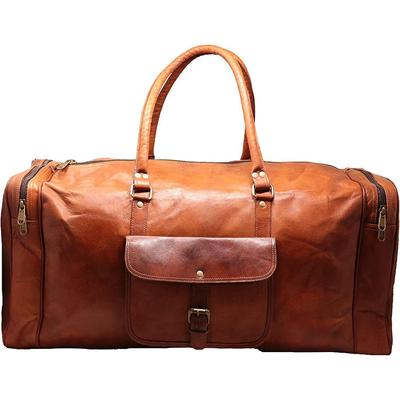 Geantă de călătorie pentru bărbați, unisex, din piele, vintage, foarte mare
