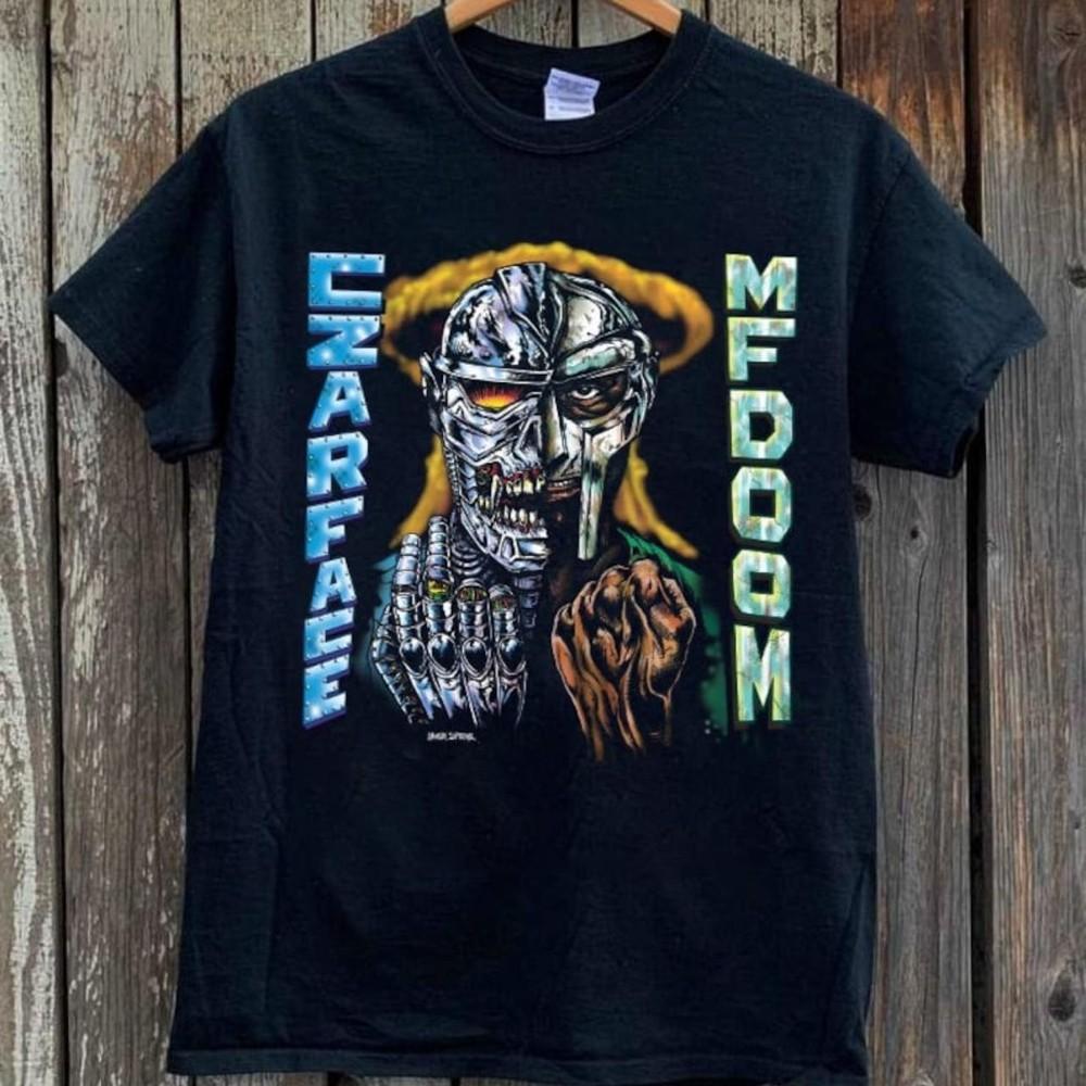 Vintage MF Doom and Czarface T-shirt , MF Doom Rap Hip Hop Unisex Tshirt KH10116 Unisex T-Shirt XXXXL