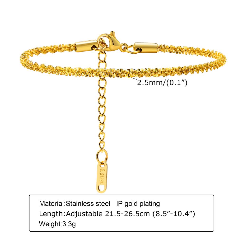 Fußkettchen Armband an Beinen Edelstahl , wasserdicht Verstellbar Strand Perlenkugel Kubanische Gliederkette Sommer Boho Fußschmuck für Frauen