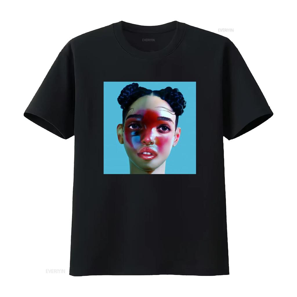 FKA Twigs LP1 Premium T Shirt Unique Artistic Face Print Design for Lovers Vintage Washed Desig